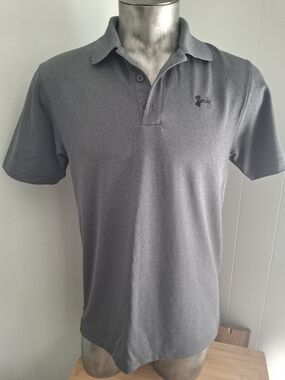 Under Armour Men's Gray Polo with Subtle Logo